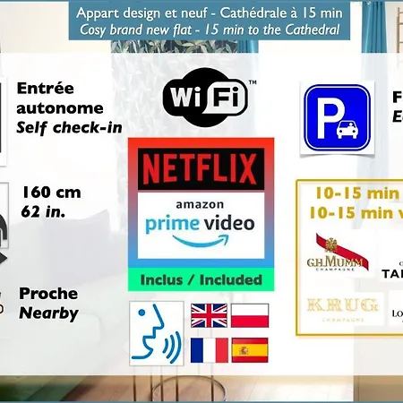 Le Petit Meslier, 15 Min Cathedrale - Old Town *